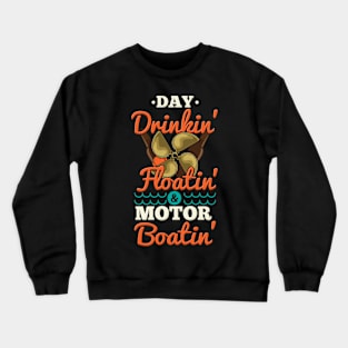 BOATING: Floating And Motor Boating Crewneck Sweatshirt